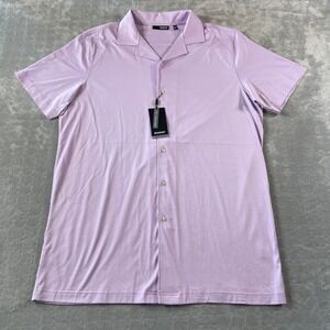 Murano Liquid Luxury Shirt‎ Mens XLT Extra Large Tall Purple Preppy Soft Casual